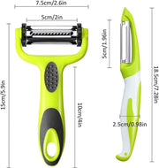 3-Piece Stainless Steel Vegetable Peeler Set