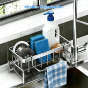 Kitchen Sink Sponge Holder & Caddy – Grey