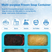 4-Compartment Silicone Soup Freezer Mould