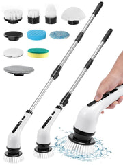 Cordless Electric Spin Scrubber – 9 Brush Heads
