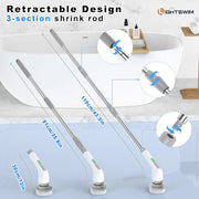 7-in-1 Electric Spin Scrubber | 420RPM Powerful Cleaning Brush