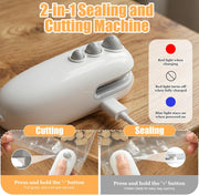 2-in-1 Mini Bag Sealer | Rechargeable Heat Sealer & Cutter