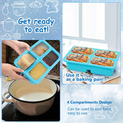 4-Compartment Silicone Soup Freezer Mould