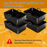4Pcs Reusable Silicone Air Fryer Liners