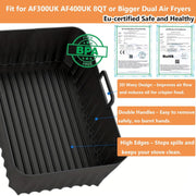 4Pcs Reusable Silicone Air Fryer Liners