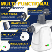 Steam Cleaner, Handheld Steam Cleaner for Home with Safety Lock, 12 Accessories Multisurface Portable Steam Cleaner for Cleaning, 450ML Capacity Steam Cleaner Handheld for Bath, Kitchen, Floor, Window