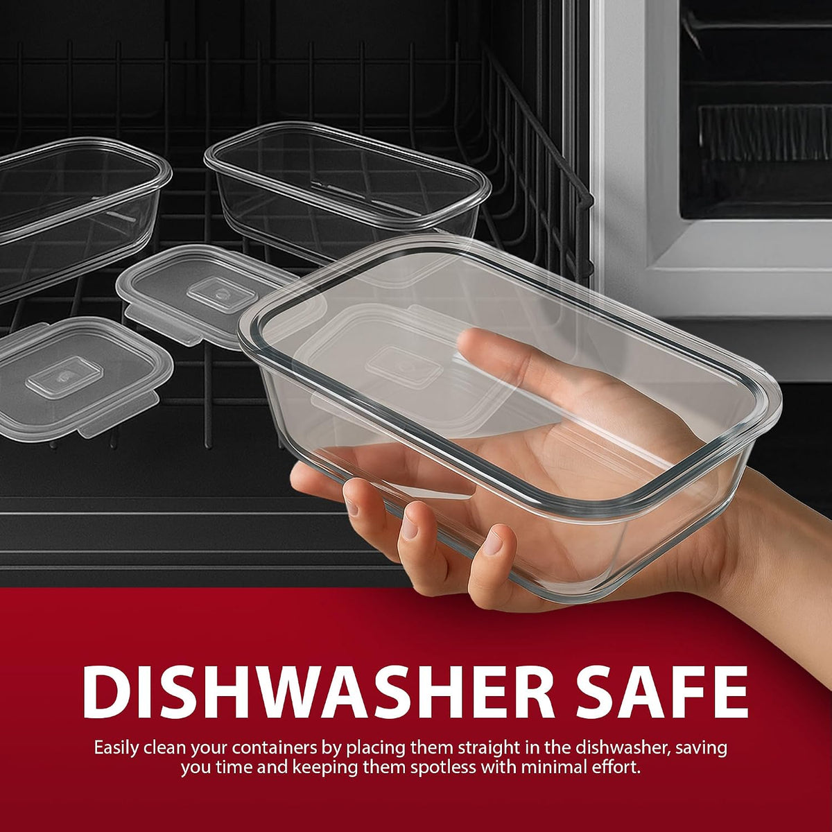 10-Piece Glass Meal Prep Container Set