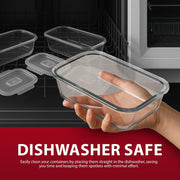 10-Piece Glass Meal Prep Container Set