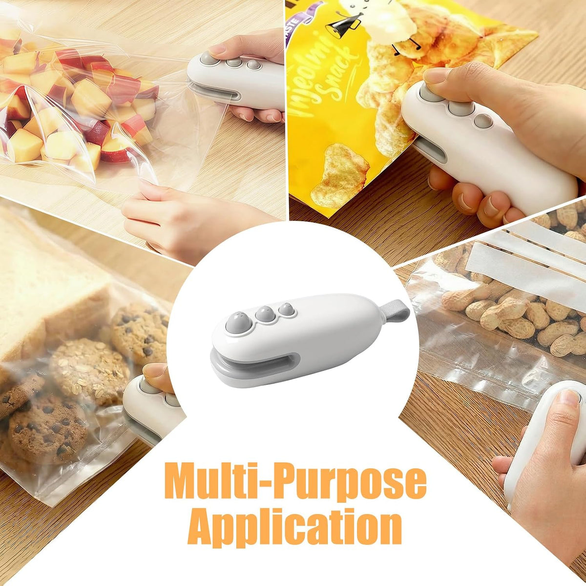 2-in-1 Mini Bag Sealer | Rechargeable Heat Sealer & Cutter