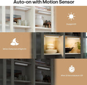 Small Wardrobe Lights Motion Sensor with USB Rechargeable 18Cm, 3Pcs