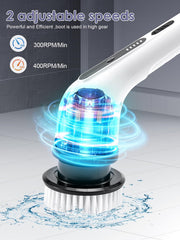 Cordless Electric Spin Scrubber – 9 Brush Heads