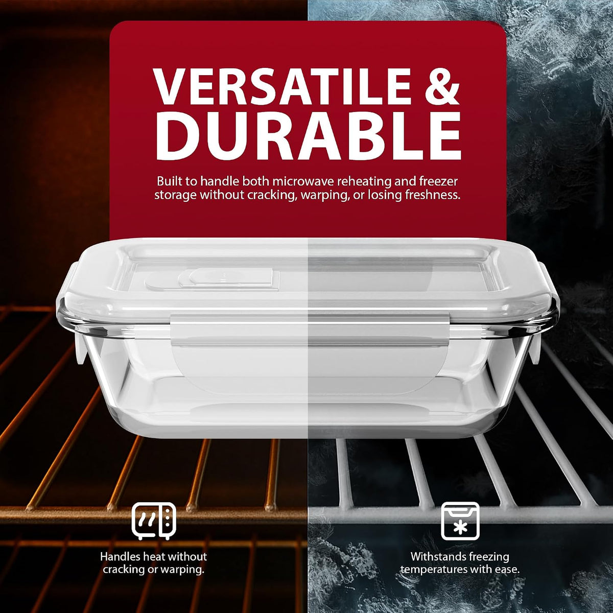 10-Piece Glass Meal Prep Container Set