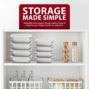 10-Piece Glass Meal Prep Container Set