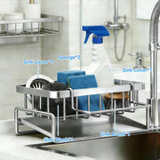 Kitchen Sink Sponge Holder & Caddy – Grey
